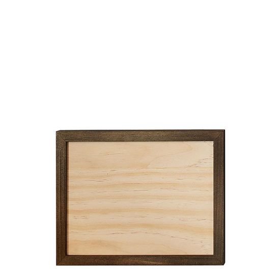 Picture of Photo Frame (20x25 cm) Plywood with Walnut Brown Frame