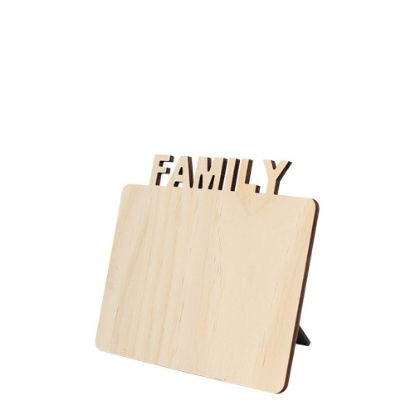 Picture of Photo Frame FAMILY (17.5x15 cm) 5mm - Plywood with Easel
