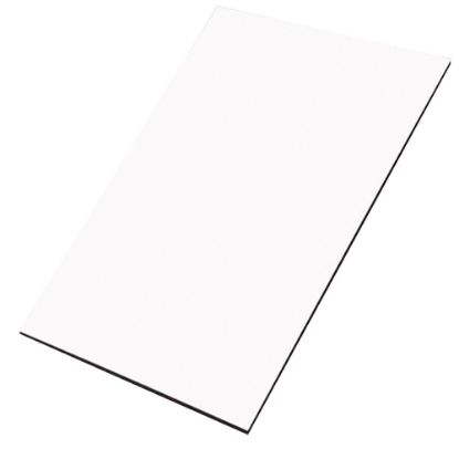 Picture of HB Subli Gloss/White 6.35mm (60x107.5cm) 1-sided, black-back