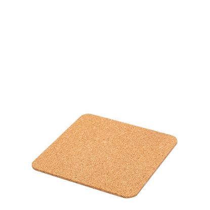 Picture of Adhesive Cork for Coasters - Square 9x9cm